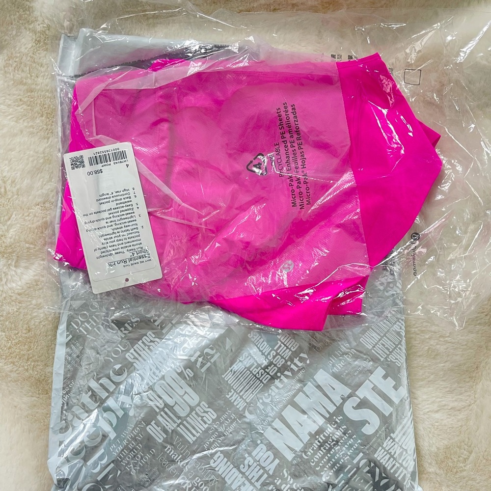 Lululemon POW PINK shorts.